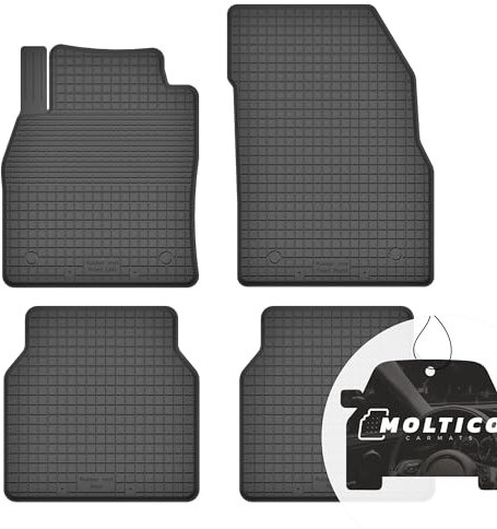 moto-MOLTICO Gummimatten Auto, 4-teiliges Set, Allwetter Gummi Fußmatten mit Rand, Antirutsch & Wasserfest Autoteppiche - passend für Citroen C3 Aircross ab 2017