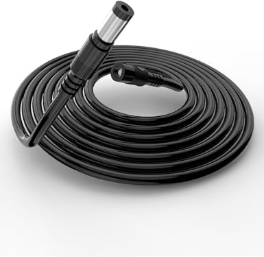 Tonton 30W DC Extension Cable 5M/16.5FT for Echo Devices, Compatible with Echo Show 15, Echo Show 10(3rd Gen), Echo Show 8, Echo (3rd/4th Gen), Echo Show(2nd Gen), Echo Plus(2nd Gen), Black
