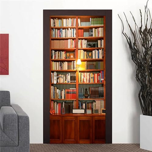 Türtapete 3D Türaufkleber Selbstklebend Türposter - Fototapete Türfolie Poster Tapete Bücherregal Bücher 80 X 200 Cm Aufkleber Diy Selbstklebende Wandbild Pvc Wasserdichte Tapete - Foto Der K -5J3X1C8