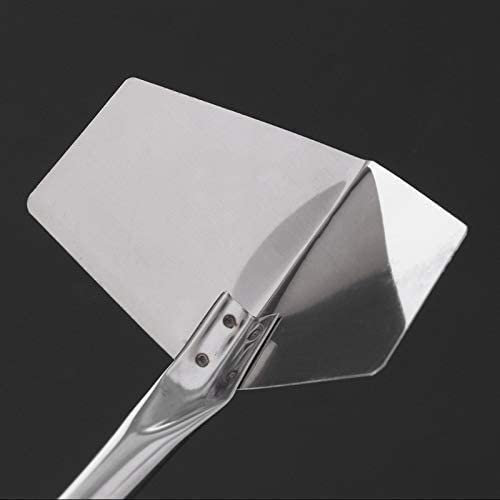 Premium-Gartenspaten, 6-teiliger Edelstahl-Garten-Metallgriff, 90-Grad-Trockenbau-Eckkelle for den Außenbereich (Farbe: Innenecke, Größe: klein)(Color:Silver)