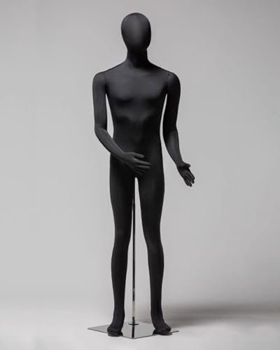 Beweglicher Schaufensterpuppen-Torso mit Kopf und Armen, biegsame Schneiderpuppe für Männer/Frauen, stehendes Dummy-Modell, Schaufensterpuppenkörper für Brautkleider/Hemden (Farbe: