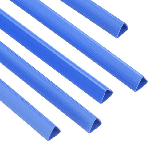 PATIKIL 100Pcs Binding Bars, 10mm Binding Bars Slide Grip 70 Sheets Capacity A4 Size Report Binder Triangle Presentation Binder for Report Cover Resume, Blue