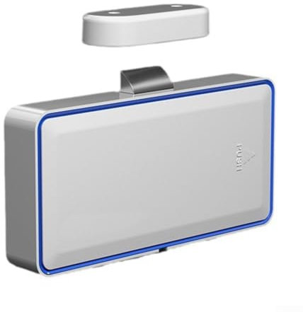 Unsichtbares Schubladenschloss, kein Loch, unsichtbares Schrankschloss, elektronische Karte, Schutz bei niedrigem Batteriestand, intelligentes Schloss, 108 x 17 x 54 mm