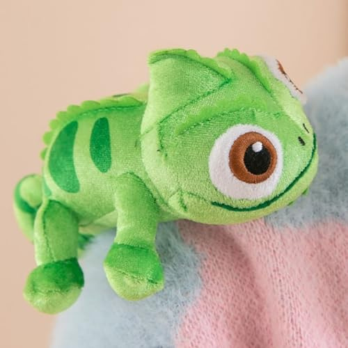 OUKEYI Pascal Plush Shoulder Riding Chameleon Stuffed Animal Toy,Pascal Chameleon Plush Doll,Lizard Plush Animal Magnet Play,Chameleon Pascal Plushies Pillow, for Boys Girls Fans ﻿ ﻿