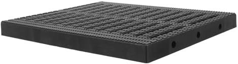 DIYEAH Plastic Drain Cover Outdoor Grate Kitchen Trench Drain Grating 24.8x29.8x2.5cm Black High Polymer Drainage Cover for Garden and Garage Floor