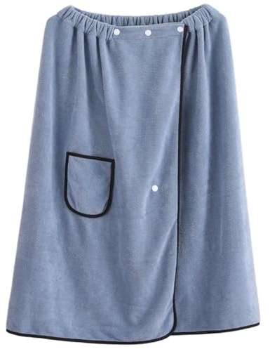Ymxygz Falda De Baño para Hombre, Ajustable, para Sauna, Ducha, Secado Rápido, Absorbente, para Gimnasio, Playa, Microfibra, para Casa, SPA, Piscina.