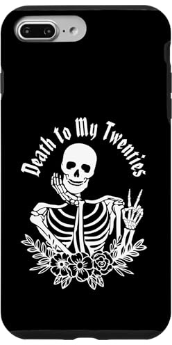 Death To My Twenties Funny R.I.P 20s, 30th Birthday Skeleton Case for iPhone 7 Plus/8 Plus
