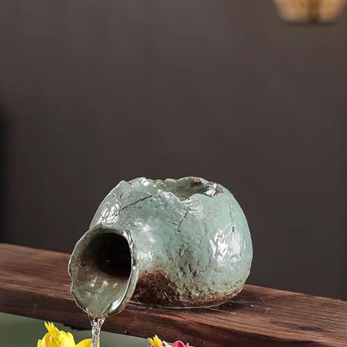 WNYAILLL Cracheur de Fontaine de Jardin, Paysager Décorations D'Aquarium, décoration de Jardin d'eau et d'étang, Système De Circulation Eau Relaxant, Cascade Aménagement(Blue,17 * 14 * 10cm)