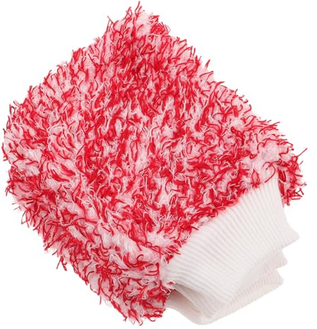 ZUNOXAZ 3 Pièces Moufle De Lavage De Voiture Microfibre Douce Moufle De Nettoyage pour Voiture avec Absorption Eau avec Ajustement Confortable