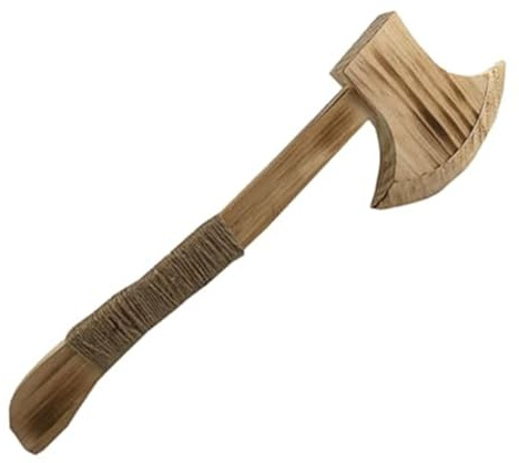 Halloween-rekvisita träyxa med hamparep, 30 cm långt handtag falsk yxa, halloween prestanda leverans leksak skogsarbetare cosplay kostym rekvisita, 2025