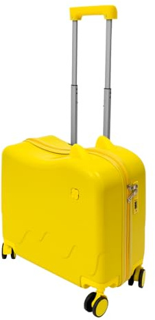 Maleta infantil con ruedas de montar de 37L, juguete para niños, maleta de viaje con ruedas con función de asiento, cremallera para viajes cortos, excursiones, escuela, práctica división interior