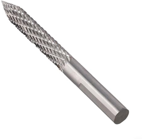Punta per trapano rotante in carburo per riparazione di pneumatici, diametro del gambo da 3 mm, 4,5 mm, 6 mm, 8 mm, 10 mm, 12 mm, in acciaio al carbonio, compatibile con trapani pneumatici (10 mm)