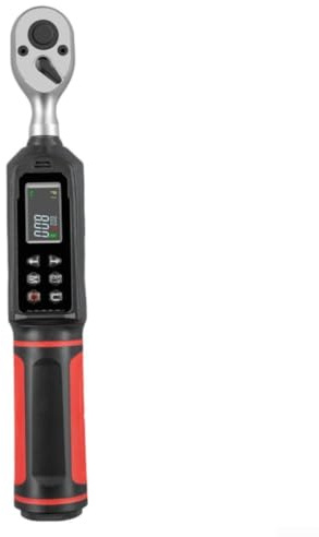 Lecreatekit Clé dynamométrique numérique 1/4, 3/8, 1/2, type à clic réglable avec mode de stockage de crête 10-135 Nm pour kit de cosse de pneu de roue (10 mm 0,9-60 N.m)