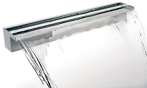 Primrose 150cm Stainless Steel Waterfall Blade Cascade (Sheer descent) Bottom supply for Wall Water Features