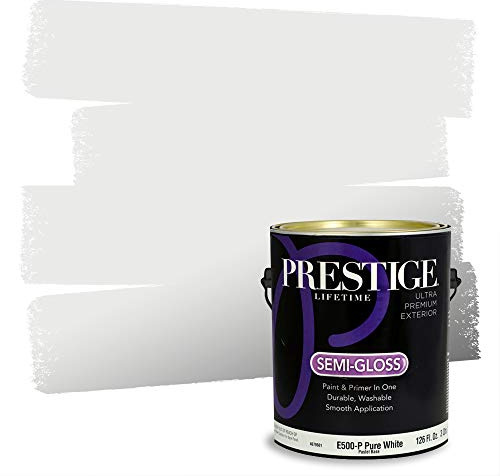PRESTIGE Exterior Paint and Primer in One, April Sky, Semi-Gloss, 1 Gallon