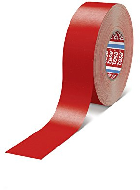 Tesa T46511950R Klebeband 4651 Premium, 50 m x 19 mm, Rot