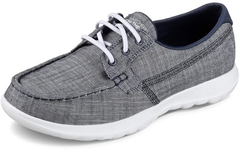 Skechers Go Walk Lite - Isla, Damen Bootschuhe, Blau (Navy), 40 EU