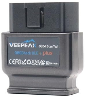 Veepeak OBDCheck BLE+ Bluetooth OBD II EOBD Diagnosegerät Adapter Stecker Auto Diagnose Scanner für iOS und Android