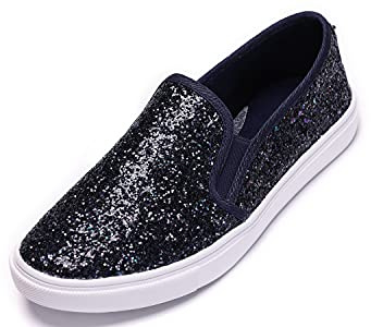 Feversole Women's Fashion Slip-on Sneaker, Glisser sur La Baskets Mode pour Femmes