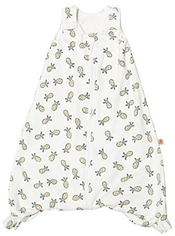 Ergobaby Ganzjahres Baby-Schlafsack mit Füßen Gurtschlitz 6-18 Monate Baumwolle TOG 2.5 Winter, On The Move Pineapples