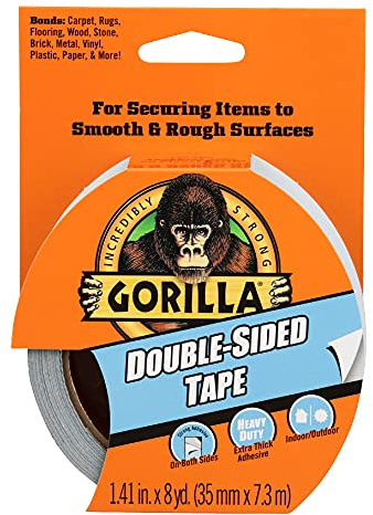 Gorilla Double-Sided Duct Tape: 1.41 in. x 24 ft. (White)