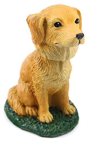 Golden Retriever Hund Wackelkopf Figur für Auto Armaturenbrett Schreibtisch Spaß Zubehör