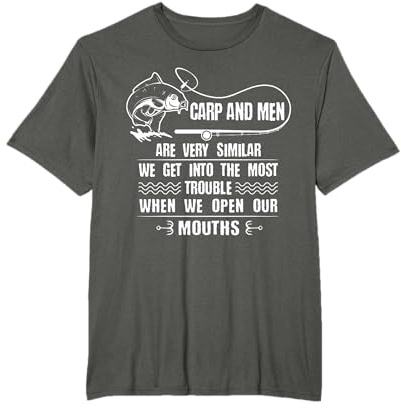 Carp Fishing Design For Men Funny Catfish And Carp T-Shirt