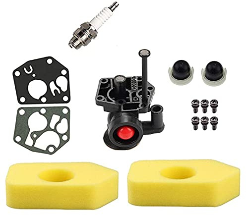 Hippotech 498809 Carburateur pour Briggs & Stratton 499809 498809A 795469 794147 699660 794161 498811 avec Filtre à Air 698369
