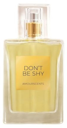 Amour Scents Love, Don't Be Shy - Inspired Perfume for Women, Extrait De Parfum, Luxurious Fragrance, 30% Oil Concentration, Long-Lasting Scent, Sensual Notes of Honeysuckle, Rose & Warm Amber (50ml)