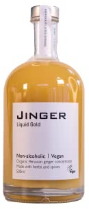 Organic Ginger Liquid Gold - 500ml - Ginger Concentrate - Vegan Detox & Immune Booster Shot