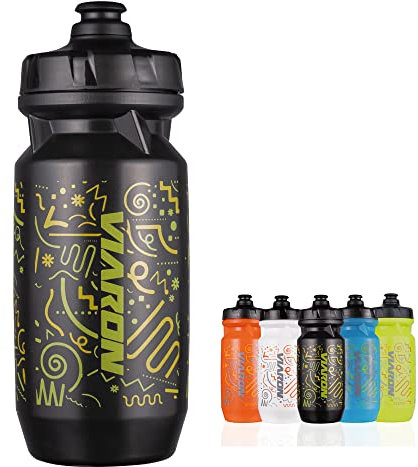 MotuTech 550 ml bottiglia d'acqua comprimibile per bicicletta ciclismo sport e outdoor borraccia impermeabile squeezable acqua bottiglia PP senza BPA (nero)
