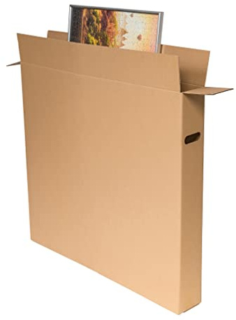 karton-billiger Caja de cartón para cuadros (900 x 120 x 800 mm, 15 unidades)