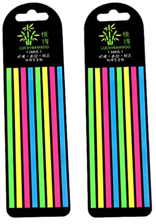 TOYANDONA 2st -notizen Lesehilfe Kleine Notizblöcke -lesezeichen Professionelle Highlightstreifen Transparentes Highlighter-tape Tabs Lesen Pads Fluoreszenz Kind Das Haustier