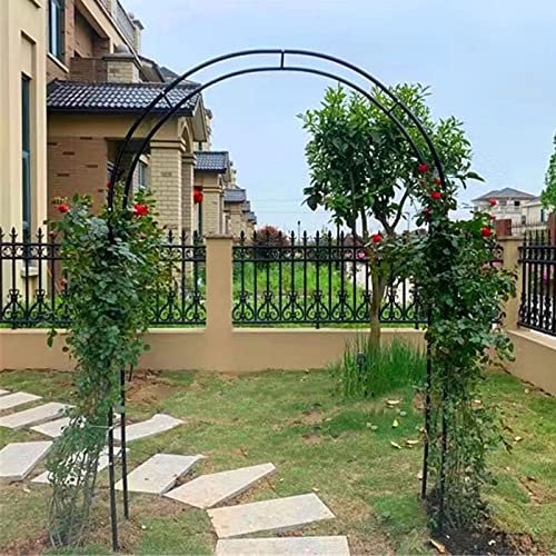 Metall Rosenbogen Torbogen Rankgitter Breite 120cm 140cm 160cm 180cm 200cm 240cm 280cm 300cm 350cm Großer Gartenbogen Für Kletterpflanzen, Freistehend Rosengestell Hochzeitsbogen ( Size : 300x220CM/9.