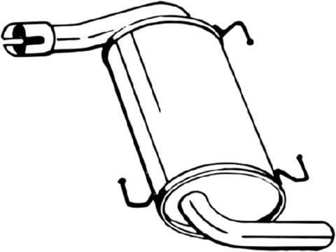 BOSAL Mittelschalldämpfer 284-783