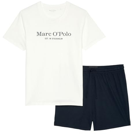 Marc O´Polo Men's Mix&Match Short Pyjama Pajama Set, Navy/White, Extra Large