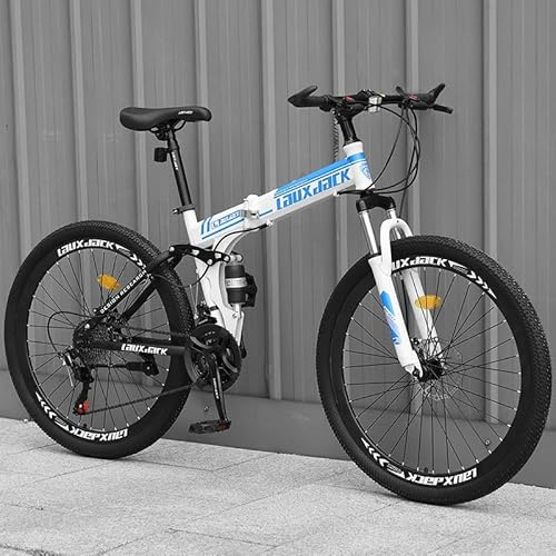 Kcolic Mountainbike 26 Zoll Faltrad 21 Gang Faltrad Erwachsene MTB Fahrrad Scheibenbremse Fahrräder für Mädchen Jungen A,26inch