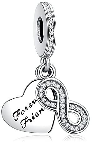 Rimgoris 925 Sterling Silber Charm für Damenarmbänder LIEBE Valentinstag Ewige Liebe Clip Sicherheit kette Baumeln Charms Geschenke
