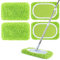 AiQInu 2 Packs Lingettes Reutilisable pour Swiffer Sweeper, Réutilisable Mop Pads, Tampon à Vadrouille Réutilisable, Mop Remplacement - Vert