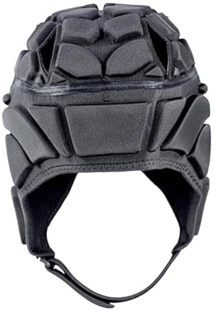 harayaa Casco da Rugby Nero E Resistente, Nero
