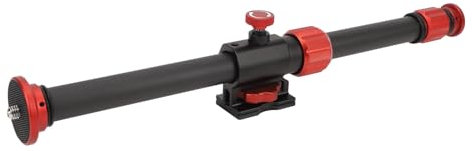 Braccio di Estensione per Treppiede, Braccio Retrattile con Colonna Centrale Orizzontale da 81 Cm per Fotografia Aerea, Riprese Macro e Ad Angolo Basso, Carico Fino a 5 Kg