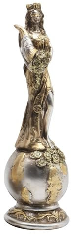 Shitafe Göttin Fortuna Figur,Verblendete Göttin Fortuna - Göttin des Glücks Fortuna griechisches Ornament | Von der griechischen Mythologie inspirierte Figur zum Sammeln, Elegante Heimdekoration