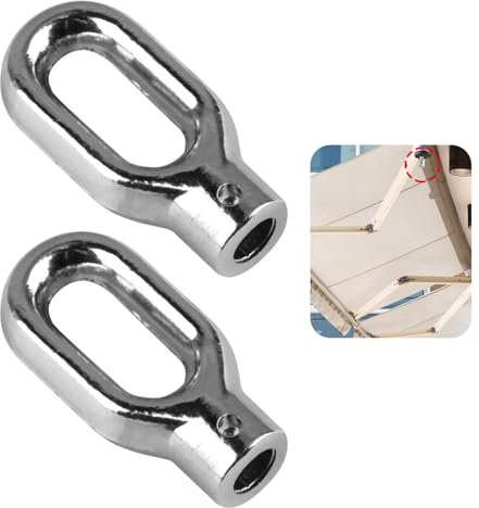 2 Pezzi Ganci per Anelli per Tende da Sole, Gancio per Manovella in Lega di Alluminio, Robusto Hardware per Tende da Sole, Design Elegante, Facile Installazione, Alta Qualità