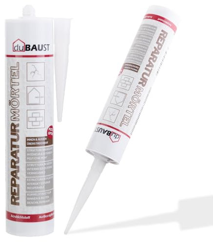 dubaust REP24 - Mortero de reparación para juntas (310 ml), color gris cemento (1)