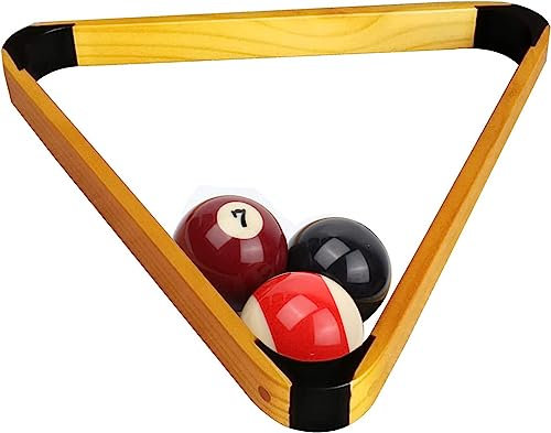 Holz Dreieck für Snooker Pool, Billard Stativ Ball Rack Swing Ball Halter mit verstärkten abgerundeten Kanten Dreieck Ball Rahmen - Billardtisch Zubehör