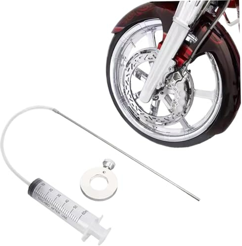 Strumento del livello dell'olio fork da 60 ml di siringa con anello regolabile, indicatore del livello dell'olio di forcella per universale per accordatura e manutenzione di precisione