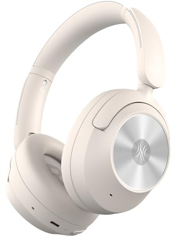 OneOdio Focus A6 Hybrid Active Noise Cancelling Headphones, 75H Playtime, Wireless Bluetooth Over Ear Headphones with LDAC Hi-Res Lossless Audio, Bluetooth 6.0, APP Control, for Travel PC Office