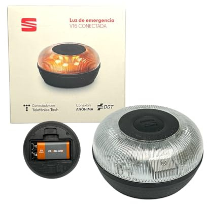 Original SEAT Luz de emergencia Homologada V16 - Conectada a DGT 000052122G