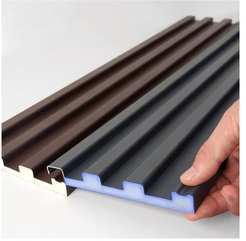 Rygcrud Waterproof Corrugated Roofing Panels, Roofing Flashings Cladding - Length Spliced - Metal Windproof Board For Pergola Garages Shed(Brown,13x150cm)