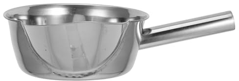 Gatuida Stainless Steel French Fry Bagger Scoop with Right-Hand Handle, Metal Ice Scoop for Ice Machines and Food, Multipurpose Candy, Popcorn, and Flour Scooper for Restaurant and Kitchen